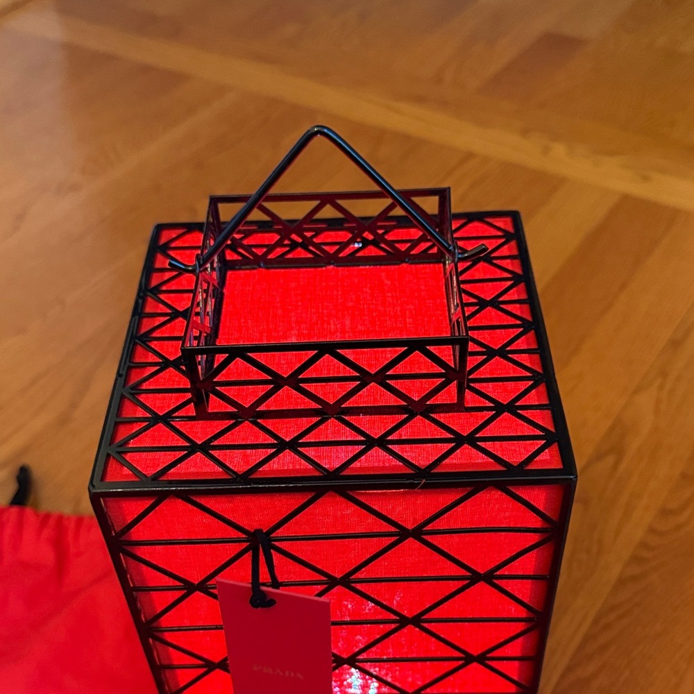 Prada Red Geometric Lantern - Picture 4 of 7